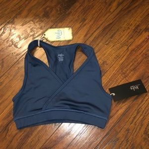 Mika yoga navy blue Ella bra never worn size S